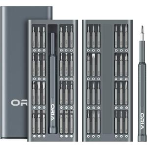 ORIA Precision Screwdriver Set, 49 in 1 Electronics Repair Tool Kit, Magnetic Driver Kit with 48 PCS Mini Precision Bits, Storage Case, for Phone Watches Laptop Eyeglass