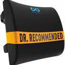 Everlasting Comfort Lumbar Support Pillow for Car Seat - Memory Foam Back Cushion for Car, Chair, Couch - Lumbar Pillow Promotes Better Posture, Back Pain Relief - Ideal for Gaming and Desk Chairs
