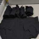 Molasus Women's Cotton Underwear High Waisted Full Coverage Ladies Panties (Regular & Plus Size) (Medium, Black-5pack)