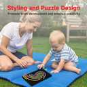 Sensory Board for Kids Durable Silicone Sensory Activity Board Sensory Toys for Kids with Autism, ADHD, Anxiety & StressToddlers Calming Travel Essentials Fidget Toy for Kids 3+ & Adults