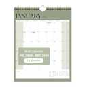 2025-2026 Wall Calendar, Monthly Wall Calendar from July 2025 to December 2026, With Spiral Binding and Thick Paper, Perfect for School Office or Home, Green