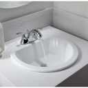 KOHLER K-2714-4-58 Bryant Round Drop-In Bathroom Sink with Centerset Faucet Holes, 4", Thunder Grey
