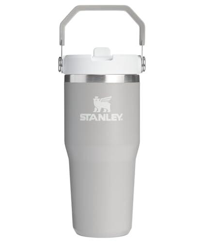 STANLEY IceFlow 2.0 Flip Straw Tumbler with Handle 14 oz | Twist On Lid and Flip Up Straw | Leakproof Water Bottle | Insulated Stainless Steel | BPA-Free | Ash