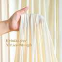 Ivory Backdrop Curtains Wrinkle Free Ivory Photo Backdrop Drapes for Wedding Birthday Party Graduation Background Backdrop Drapes 5ft x 10ft, 2 Panels