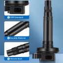 ECCPP UF553 6 ignition coils with 6 iridium Spark Plugs for ford for Lincoln Edge Flex F150 Explorer Fusion Taurus MKS MKX MKZ CX-9 3.5L 3.7L V6 2007-2017 DG-520 UF553 UF-553