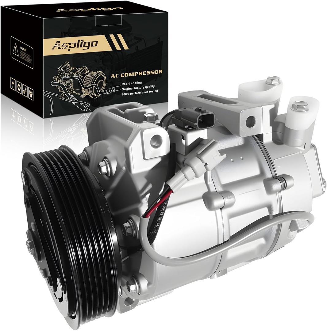 Air Conditioner AC Compressor Fits for Nissan Altima 2013-2018 Gas 2.5L (SL/SV Model ONLY), Rogue 2014-2020 2.5L(S/SL/SV Model ONLY),VCS-14EC, Replaces CO 29073C, 98664,97664, 926003TA0A,926003TA5E