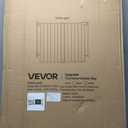 VEVOR Pet Gate for Stairs, 29-43 in Adjustable Width, 36 in High Dog Gate, No Bottom Bar, One-Handed Operation, Easy Drilling Installation with Hardware Kit, for Stairs, Doorways, and Home, White