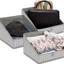 Juvale Non Woven Baskets, Closet Organization Bins (11.4 x 11.4 x 7.9 in, 3 Pack)