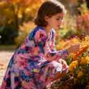 Funnycokid Girls Dress Size 4-13 Long Sleeve Kids Clothes