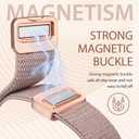 Minyee Magnetic Stretchy Band Compatible with Apple Watch Bands 38/40/41/42/44/45/46/49mm Women Men, Celtic Knot Soft Elastic Nylon Fabric Strap for iWatch Series 11 10 9 8 7 6 5 4 SE/Ultra 3 2 1