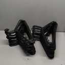 HOUSE DAY Black Plastic Hangers 60 Pack, Clothes Hangers with Non Slip Hooks, Durable & Space Saving Coat Hanger, Light-Weight Clothing Hanger, Perfect Closet Organizer for Everyday Use