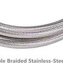 6 Feet Propane Hose Extension 3/8 Female Flare to Female Flare for RV Grill | Braided 6 Foot Propane Gas Line and 3/8 Propane Hose Extension with Female Flare Ends for RV BBQ Grill Propane Tank Heater