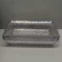 Baderke 4 Set 16" x 9" Chilled Serving Tray with Compartments,Clear