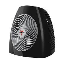 Vornado MVH Space Heater 3 Heat Settings Adjustable Thermostat TipOver Protection Auto Safety ShutOff System Indoor Use Whole Room Black