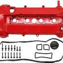 Aluminum Upgrade Valve Cover Kit with Gaskets Bolts Fit Compatible with Mariner Escape Focus 2005-2008, Compatible with Transit Connect 2010-2013 2.0L 2.3L 4S4Z6582CA 4S4Z6582C
