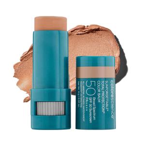 Colorescience Sunforgettable Total Protection Color Balm SPF 50, Mineral, Broad Spectrum, Buildable Lip & Cheek Color (Glow)
