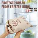 Reusable Bread Bags for Sourdough & Homemade Bread, 100% Linen Moisture-proof Lined Storage Bags with Buckle and 1 Bowl Cover  Durable, Easy to Clean, and Keeps Bread Fresh Longer