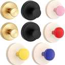 8 Pcs Suction Cup Hooks for Front Door, Suction Cup Wreath Hanger No Drill Hook Towels Robes Garland Welcome Sign Holder for Glass Window Shower Bathroom Decorations