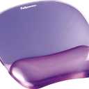 Fellowes Crystals Gel Mouse Pad with Wrist Rest - Purple (91441)