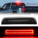 BORDAN Third 3rd Brake Light Fit for Chevy Silverado GMC Sierra 1500 2500 3500HD 2014-2018 Red LED Rear 3rd Brake Cargo Lamp High Mount Stop Light