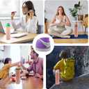 Replacement Cap for Owala Freesip,One Button Water Bottle Top Lid Compatible with Owala Cup 16oz 24oz 32oz 40oz, BPA-Free Replacement Lid Accessory for Owala Free Sip(Purplish Gray 1)