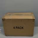 CTSNSLH 4 Tier Plastic Storage Bins and Boxes Organizer - Stackable with Lids for Bedroom, Living Room, Office - Foldable Containers (White)