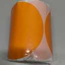 4 Inch Large Orange Circle Thermal Labels, Self-Adhesive Round Inventory Stickers, Multi-Purpose Round Roll Thermal Printing Stickers for Business and Domestic Use-300 Labels/Roll