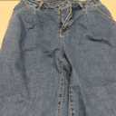 EVALESS Women's High Waisted Baggy Boyfriend Barrel Jeans (Blue, Size 8)