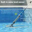 Hot Tub Vacuum, Cordless Rechargeable Pool Cleaner | Handheld vacuum quickly removes sand and debris from spas, hot tubs and small above ground pools.