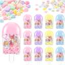 Thyle 12 Pcs Candy Containers for Party Favors Ice Cream Shaped Candy Boxes Bulk Cute Plastic Treat Containers for Cream Summer Gift Weddings Birthdays Home Party Supplies (Greet Summer)