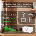Smart Plug with Energy Monitoring, 15A 1800W 2.4Ghz Wi-Fi Outlet 4-Pack, Pro Series Tuya Smart Plug, Compatible with Alexa & Google Assistant, Programmable Timer, ETL & FCC Certified
