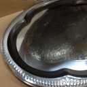 4-Pack Large Silver Serving Tray 20.3 x 15.2 Inch Mirror Platter Set for Party, Wedding, Birthday, Christmas, Appetizers, Desserts, Food Display, Kitchen Table, Buffet