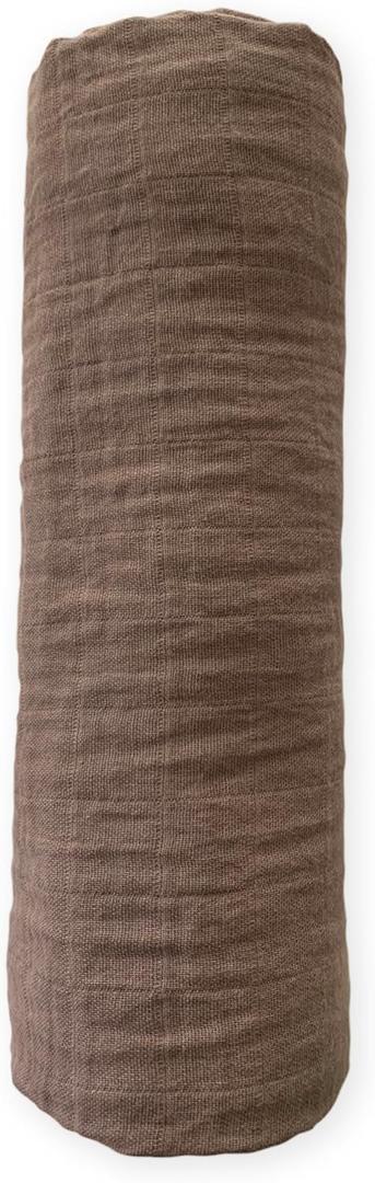 100% Cotton Muslin Blanket Twin 60" x 80", Breathable and Lightweight Cotton Twin Blankets for Couch, Soft Cooling Summer Gauze Blanket for Adults All Season, Olive Green