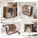 OurWarm Wedding Card Box for Reception, Wooden Gift Box Card Holder with Acrylic Window, Vintage Envelope Money Box for Rustic Wedding Graduation Party Birthday Baby Shower Decorations