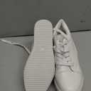 Women Wedges Sneakers with Hidden Heel Ankle High Platform Walking Shoes Fashion Bride Wedding Shoes (7.5, White-3" Heel-height)