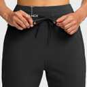Soothfeel Women's Fleece Lined Joggers Water Resistant High Waisted Sweatpants Winter Warm Thermal Running Hiking Pant Pocket (XL)