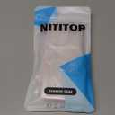 NITITOP Compatible with iPhone 16 Pro Case Cute Clear Durable Ribbon Bowknot Pattern for Girls Women Soft TPU Transparent Full Camera Lens Shockproof Protective Phone Cover - Pink