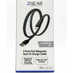 ZGear Flat Magnetic Cable, 3ft