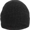 Heat Logic Women Winter Beanie Hat, Warm Stretchy Skull Cap, Soft Cozy Cap, Knit Beanie in Multiple Colors (Black)