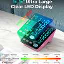Blood Pressure Monitor, Automatic Upper Arm Blood Pressure Monitors for Home Use, 2 Blood Pressure Machine Cuff(9-17in & 13-21in) with Large LED Backlit Display, 3x199 Reading Memory Users Pink