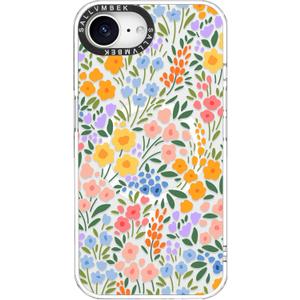 for iPhone 16e case,Compatible with MagSafe,Cute Design Flower Floral Print Pattern,Magnetic Shockproof Protective Clear TPU Bumper Mag Safe Cases Cover for Women Girly (05-lovely flower/Multicolor)