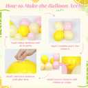 Lemon Balloon Arch, Pink and Yellow Balloon Arch Kit with Pastel Yellow Light Pink Foil Balloons for Lemon Baby Shower Bridal Shower Birthday Party Decorations