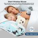 Bluetooth Wireless Mouse,4 Modes Mouse(BT5.2 & BT3.0 + USB-A & USB Type-C Mouse for Mac/MacBook Pro/MacBook pro/MacBook Air/PC/Mac/Laptop/Apple/ipad/Computer (Blue)