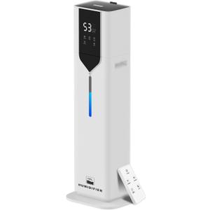 10L/2.6Gal Smart Humidifiers for Bedroom Large Room up to 600ft, 100H Runtime Cool Mist Top Fill, Ultra Quiet 30dB, Auto Control, Essential Oil Tray, Perfect for Bedroom, Office, Baby, White