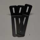 6 Pcs Adjustable Slotted L Brackets, Black L Shaped Bracket with 2 Slots Holes, Metal 90 Degree Joint Right Angle Corner Brace Brackets for Fixing Wood Furniture, PC Case 4" L x 2"H x 1"W