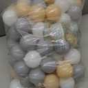 GOGOSO Ball Pit Balls for Toddlers Kids Plastic Balls for Ball-Pit Playpen Pool Baby Pastel Party Decor Fun Shaped Star Bulk 50 100 200 500 1000 Count (Beige+light Gray+white)