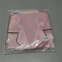Womens Silk Satin Pajamas Set 2 Piece Satin Pjs Shorts Set Soft Button Down silk Loungewear Sets (Pink, S)
