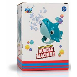 Misco Toys Shark Handheld Bubble Machine, Blue 