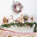 24 Pcs Christmas Garland Decorative Hanger for Mantle Banister Ties Christmas Tree Garland Hold Adjustable Bendable Wreath Fireplace Stocking Holder for Xmas Stair Indoor (Green)