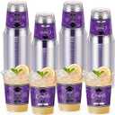 Honeydak 50 Pcs Graduation Cups 12 oz Class of 2026 Plastic Cups Purple and Black Graduation Party Disposable Drinking Glasses for Congrats Grad School Classroom Party Favors Supplies Decoration